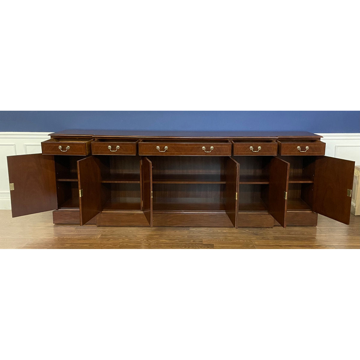 Leighton Hall Furniture Large Six Door Mahogany Buffet