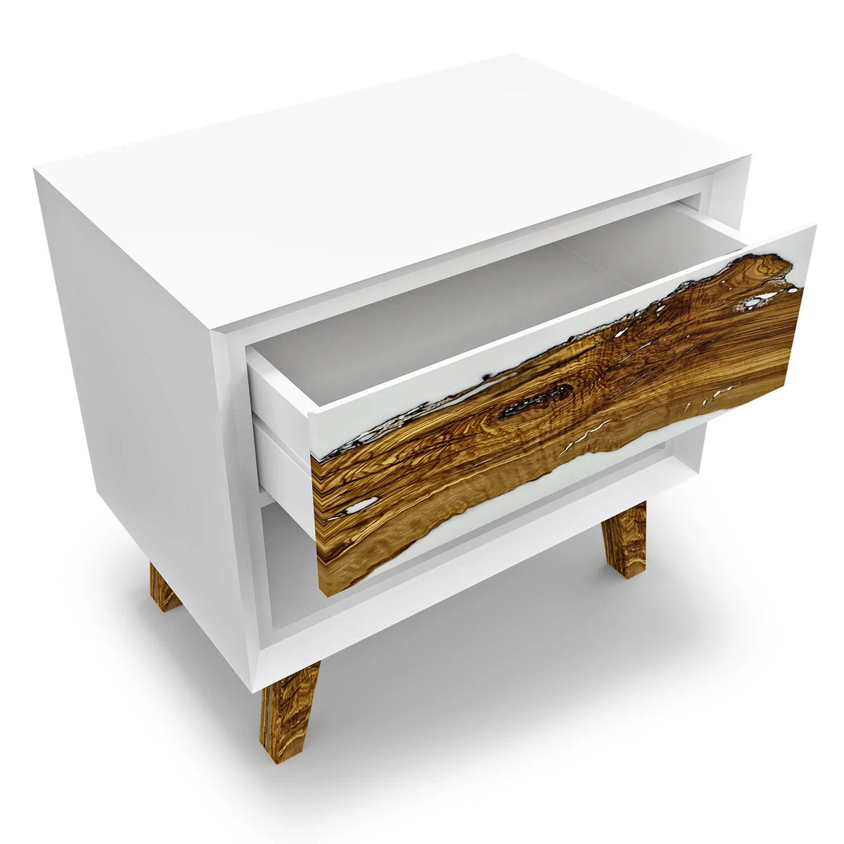 1 - Drawer Solid Wood Nightstand