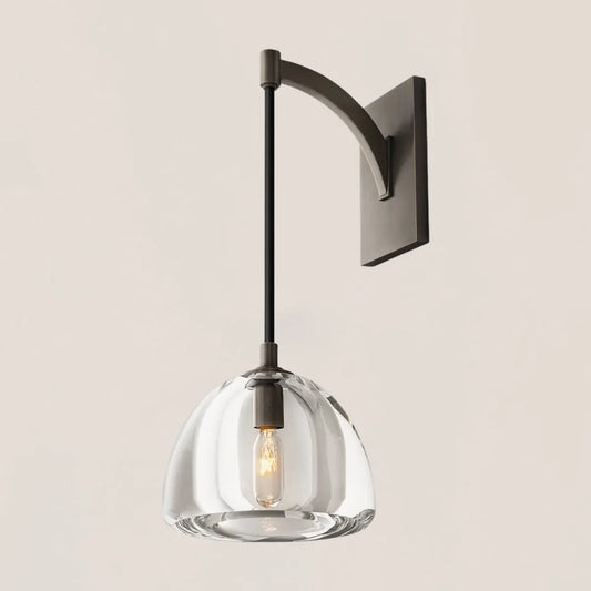 Hemisphere Crystal Wall Sconce