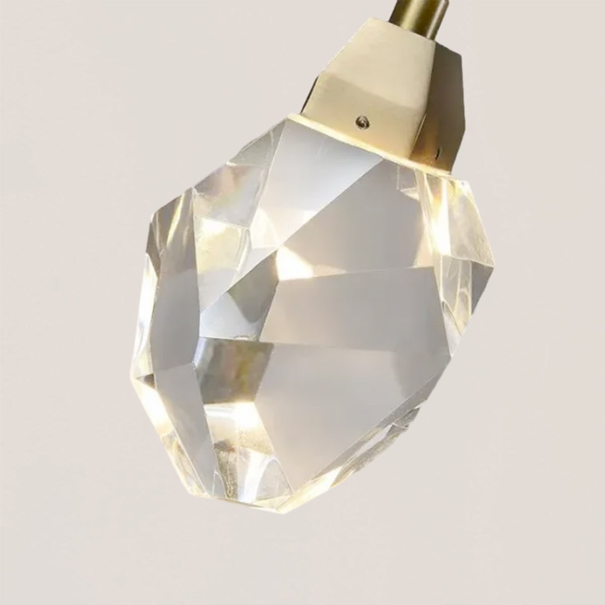 Faceted Crystal Prisms Pendant