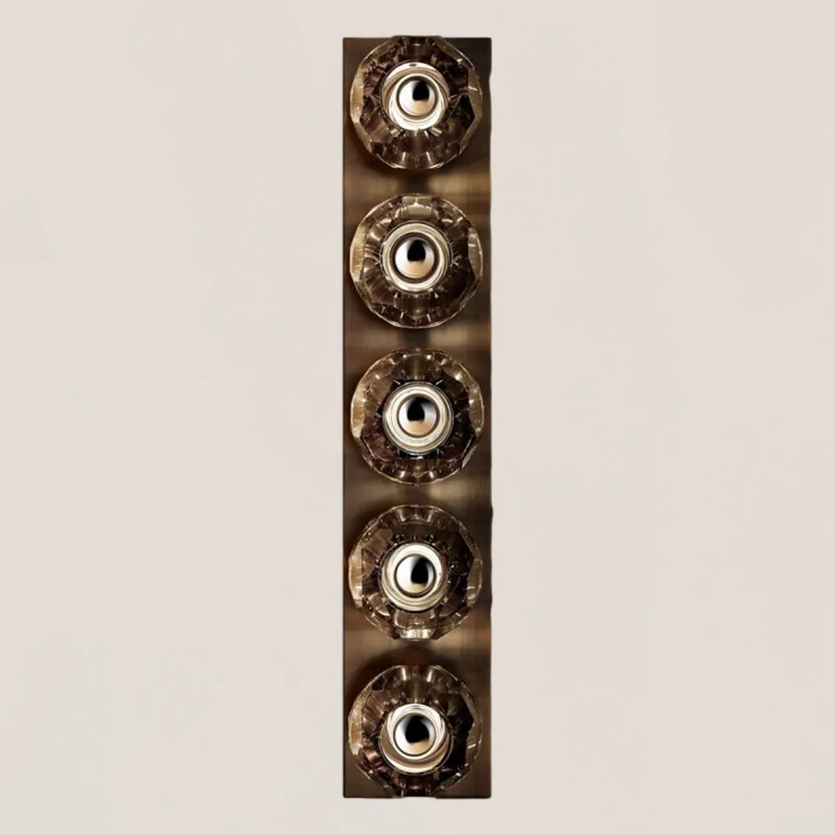 Boule De Smoke Crystal Linear Grand Wall Sconce