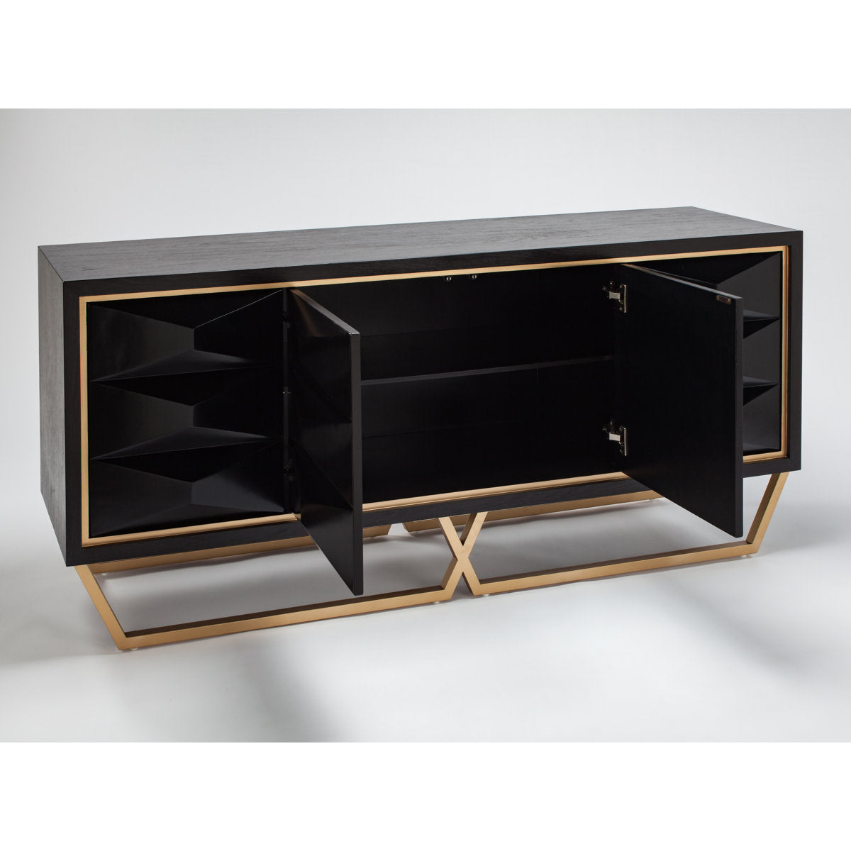 Artmax Steel 4 Door Accent Cabinet