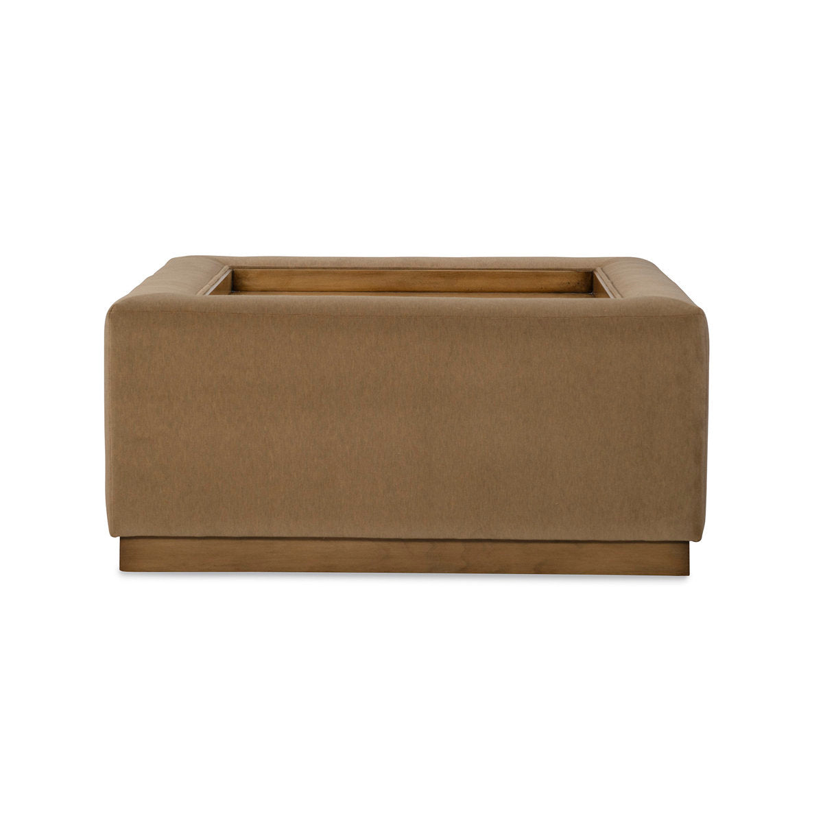 Jessica Charles Alba Cocktail Ottoman W Wood Tray