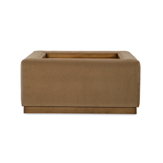 Jessica Charles Alba Cocktail Ottoman W Wood Tray