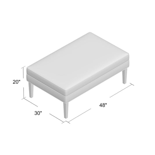 Ambella Aperitif 48 Wide Rectangle Cocktail Ottoman