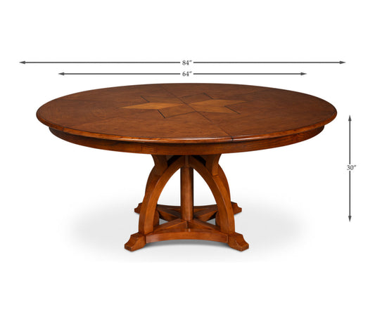 Austin Round Solid Wood Dining Table