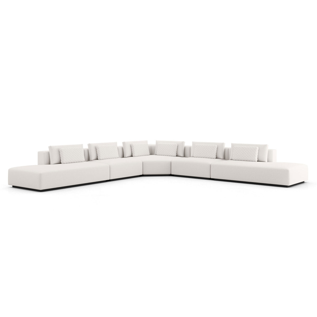 Modloft Spruce 173 Wide Revolution Performance Fabric Symmetrical Modular Corner Sectional