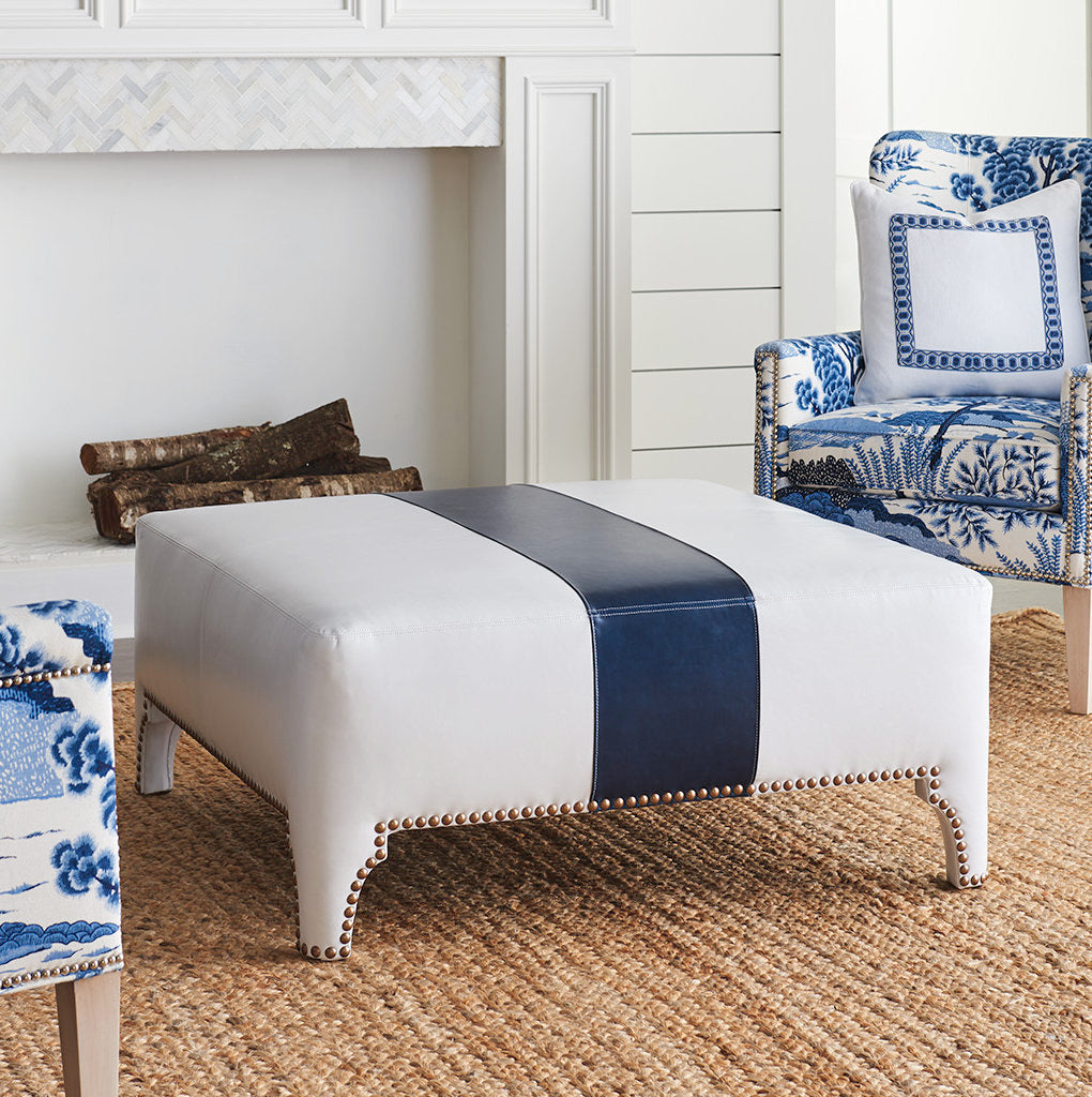 Barclay Butera Upholstery Square Ottoman