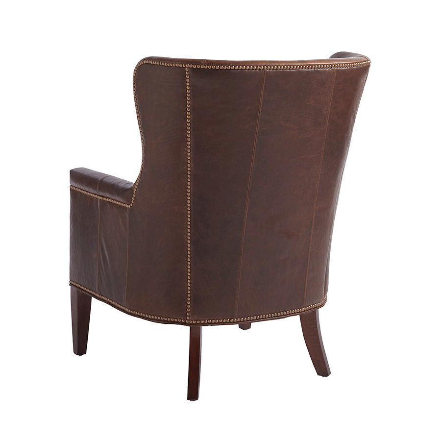 Barclay Butera Upholstery Wingback Chair Chair with Ottoman