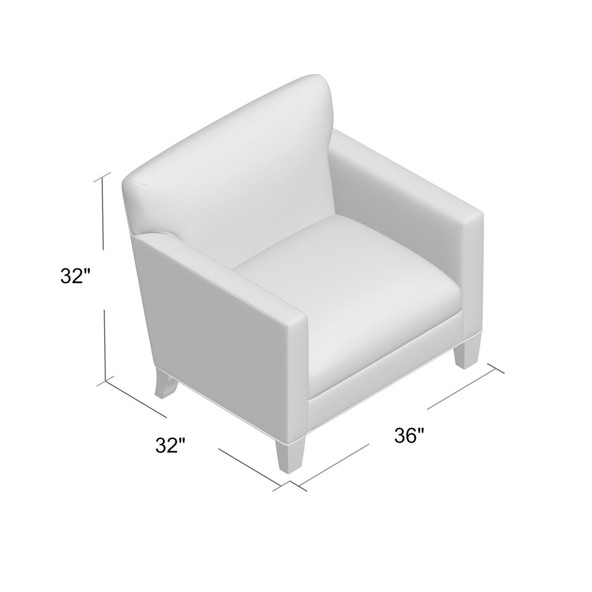 Duralee Bleeker 36 Wide Armchair