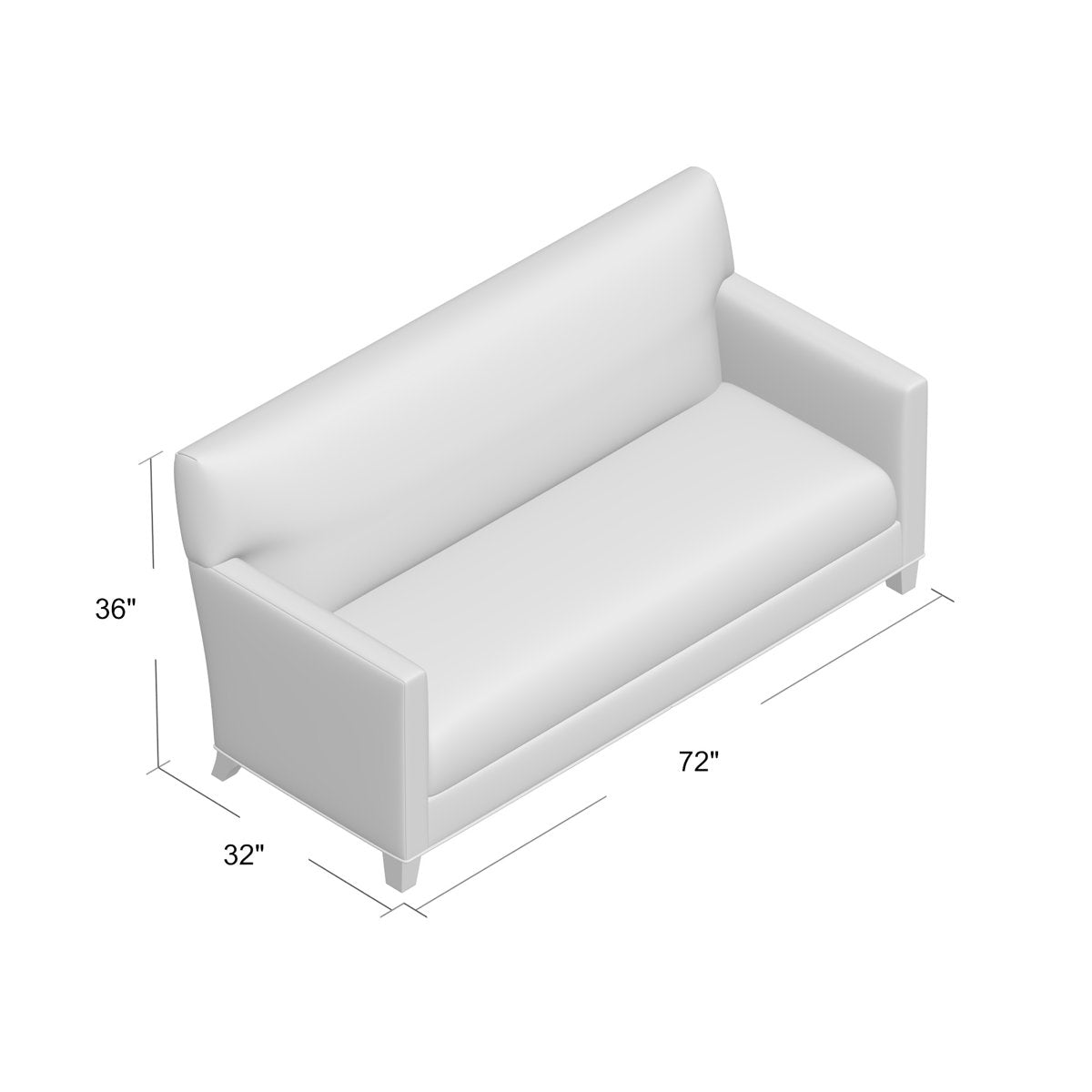 Duralee Bleeker Square Arm Sofa