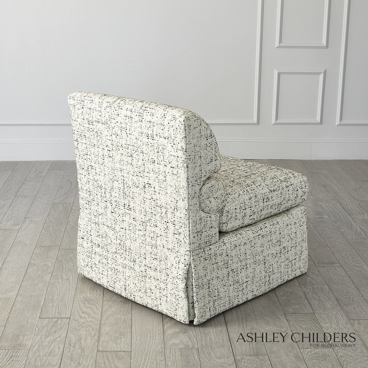 Ashley Childers Bolster Slipper Chair Truce Kona