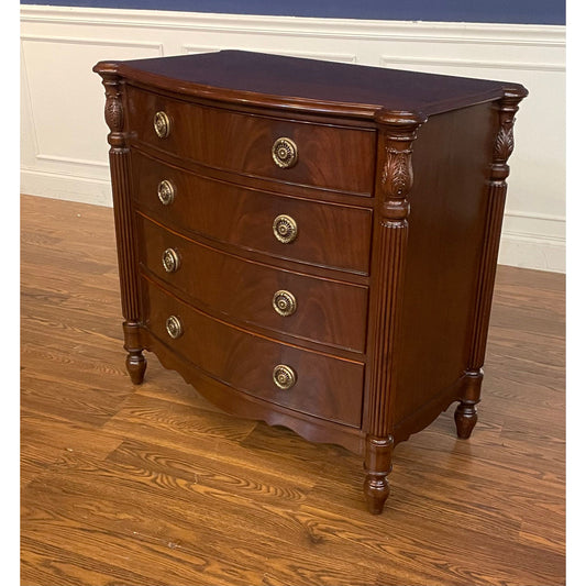 Leighton Hall Furniture Bow Front Nightstand