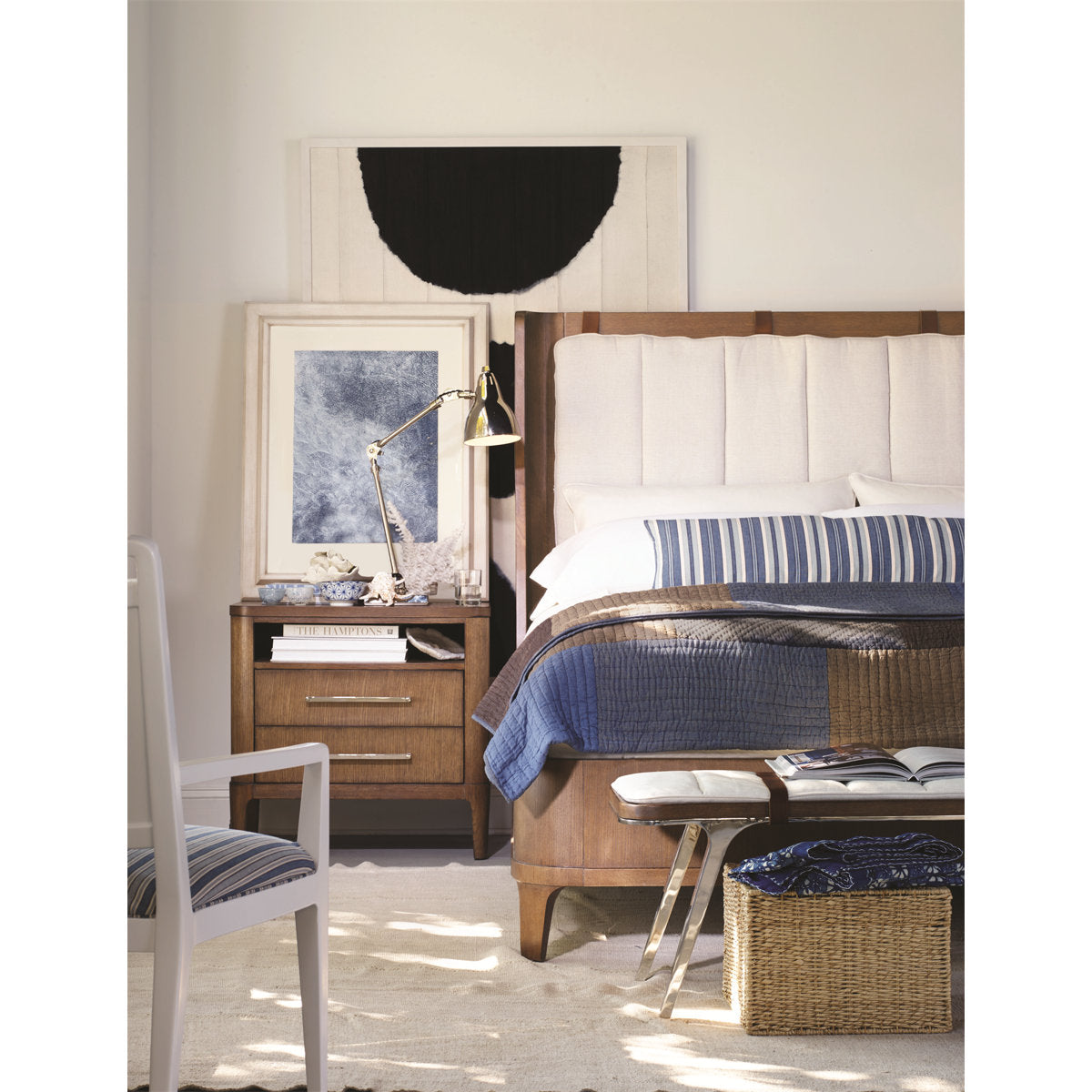 Bowery Place Upholstered Wingback Bed
