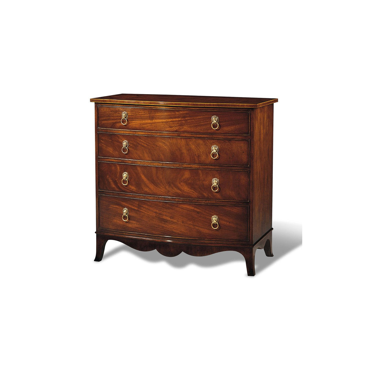 Bowfront Solid Wood Accent Chest