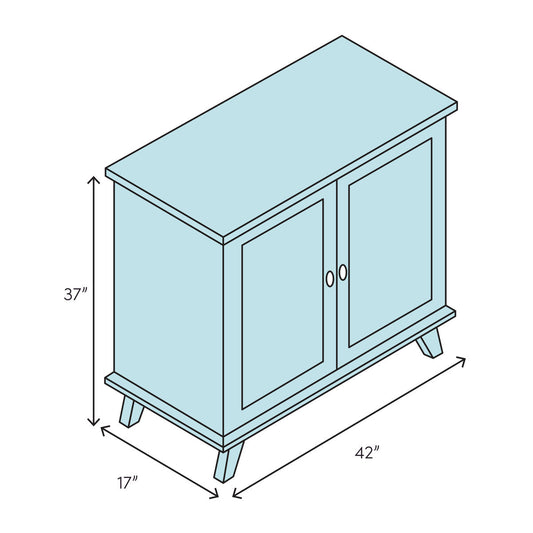 John Richard Brentwood 2 Door Accent Cabinet