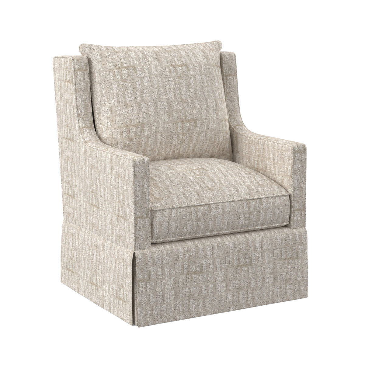 Ambella Callum Swivel Chair Skirtedswivel