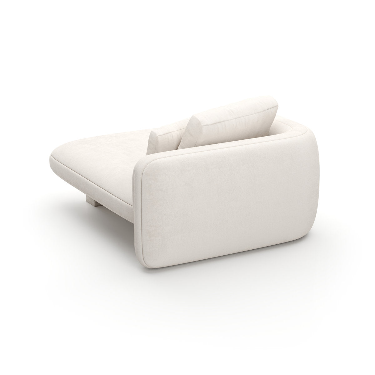 Caracole Overlap Laf Chaise Ecru