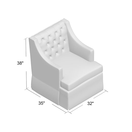 Duralee Carmel 32 Wide Down Cushion Slipcovered Armchair