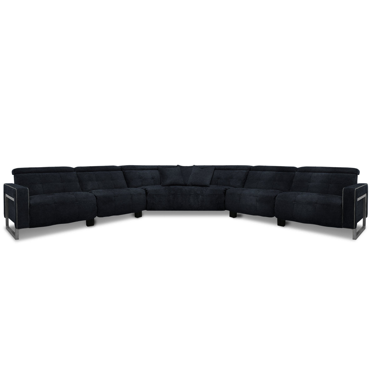 Eleanor Rigby Casino Royale Genuine Leather Symmetrical Reclining Corner Sectional