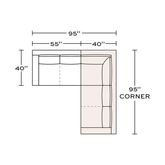 Benchmade Modern Catalina Leather Corner Sectional 95 X 95