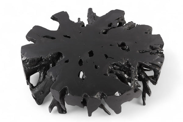 Dyag East 63 Inch D Round Black Organic Teak Root 3