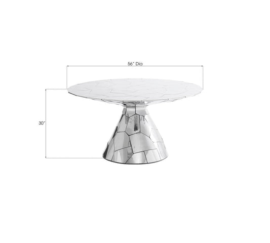 Crazy Cut Counter Height Pedestal Dining Table