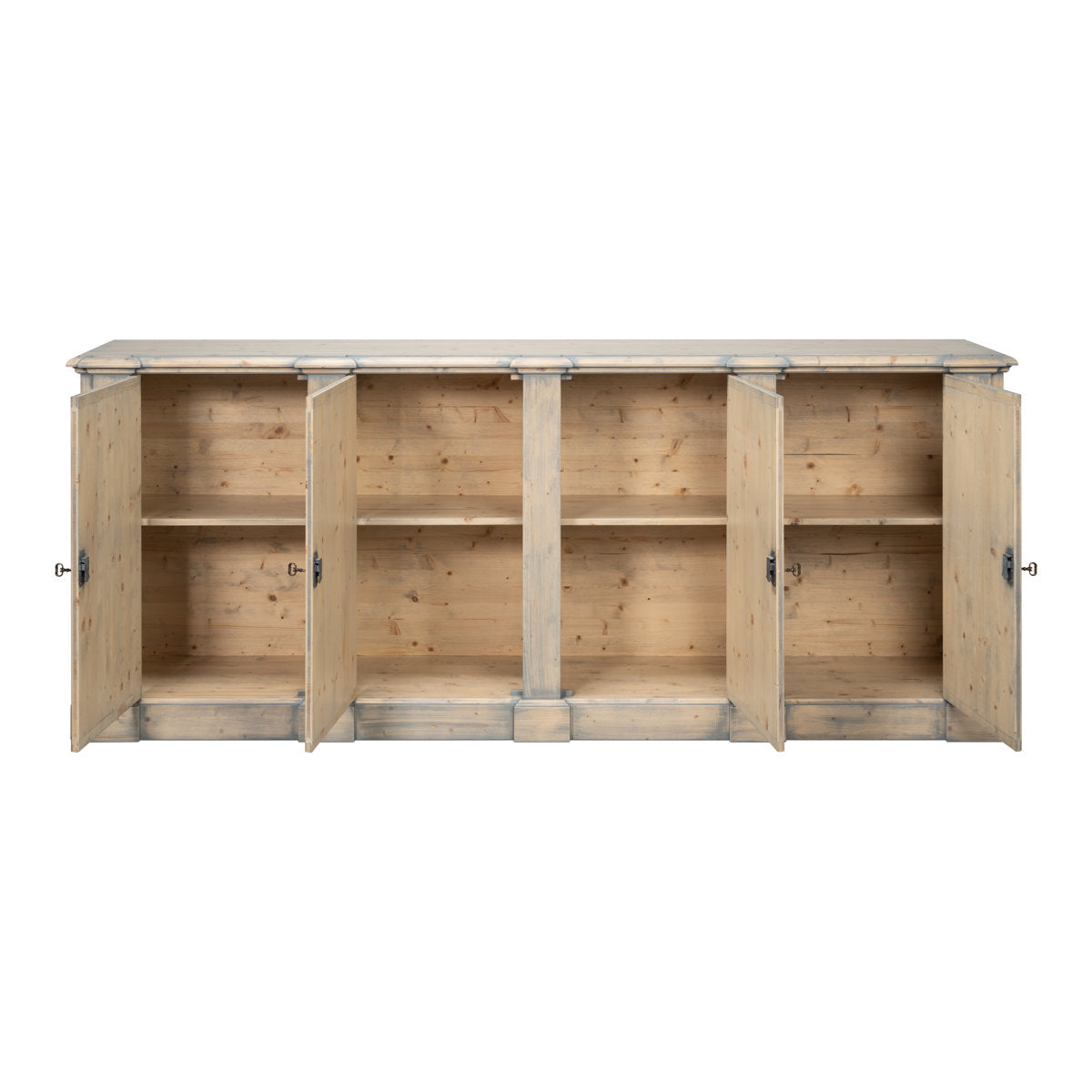Crested 96'' W Solid Wood Sideboard