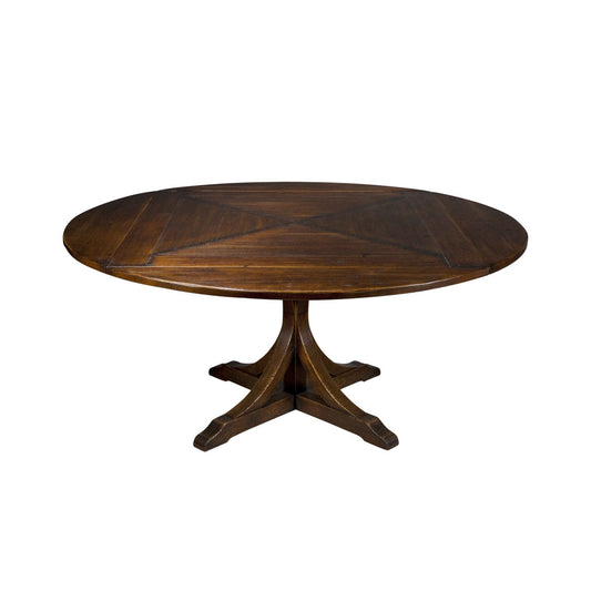 Michel Ferrand Drop Leaf Pedestal Dining Table