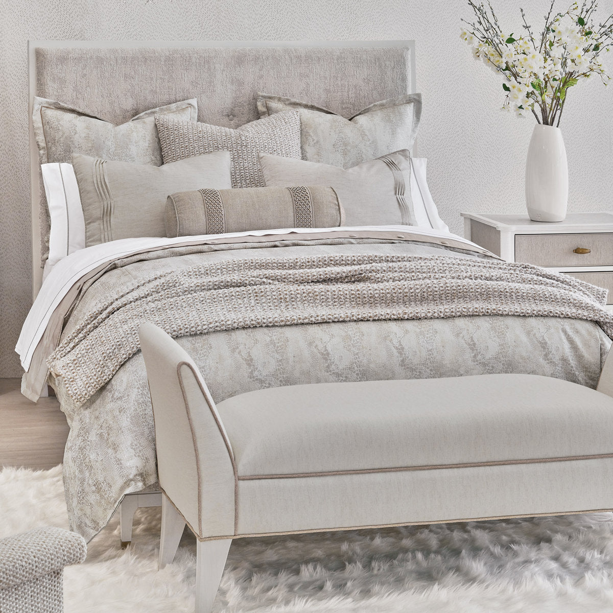 Eastern Accents Elise Textured Bench