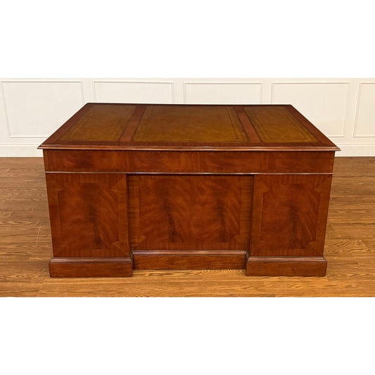 Leighton Hall Furniture Traditional 60 Inch Mahogany Executive Desk