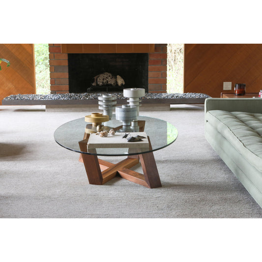 Artless Focal Cross Legs Coffee Table