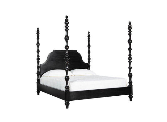 Furniture Classics Paul Black Mahogany Poster King Bed