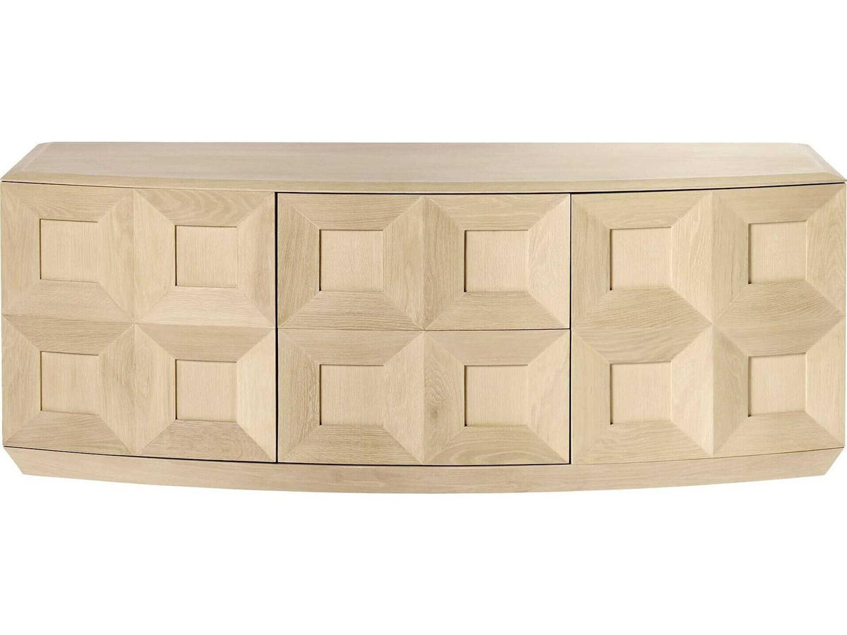 Stilo 75-Inch Oak Wood Media Console in Natural Finish