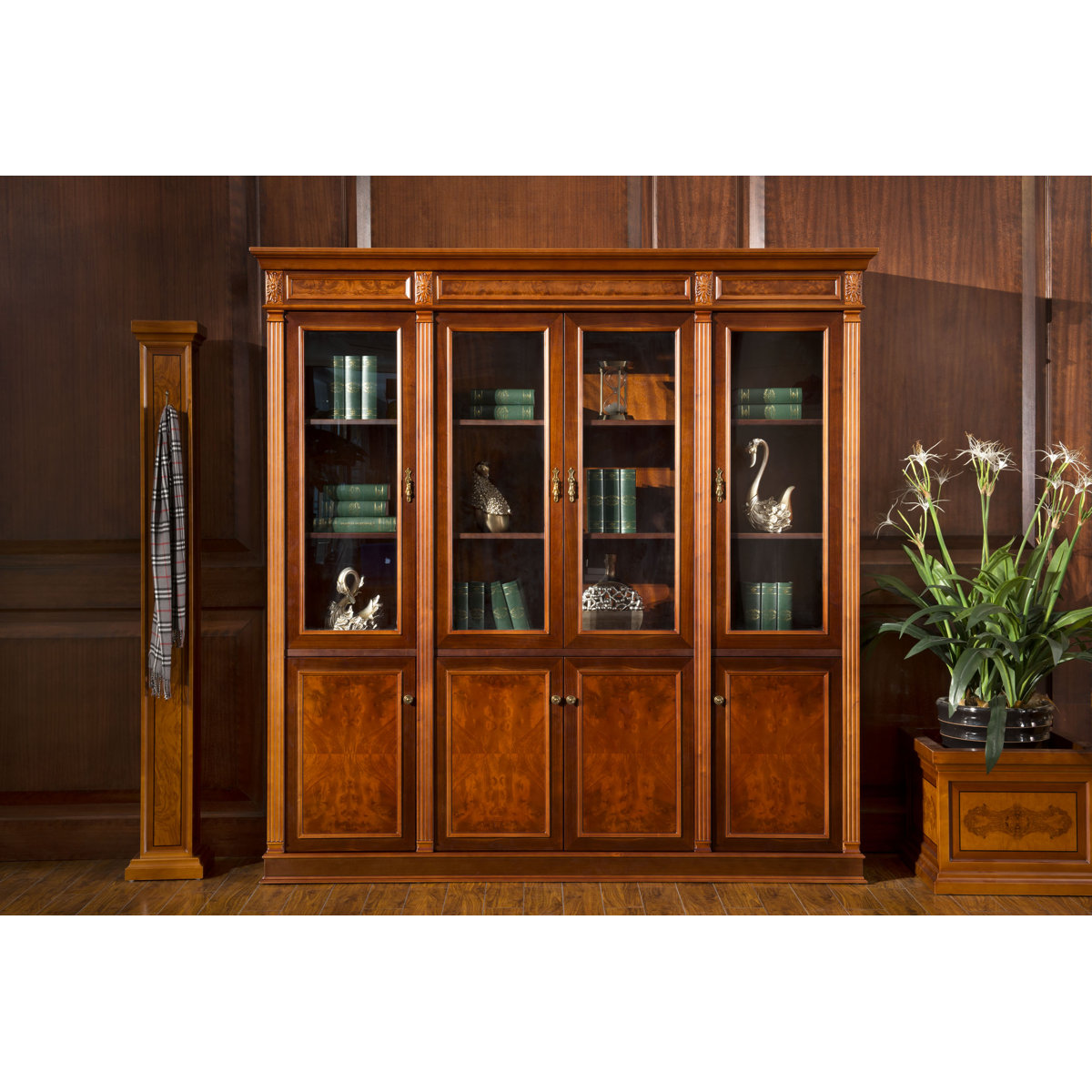 Infinity Furniture Import Genoa 8661 4 Door Bookcase