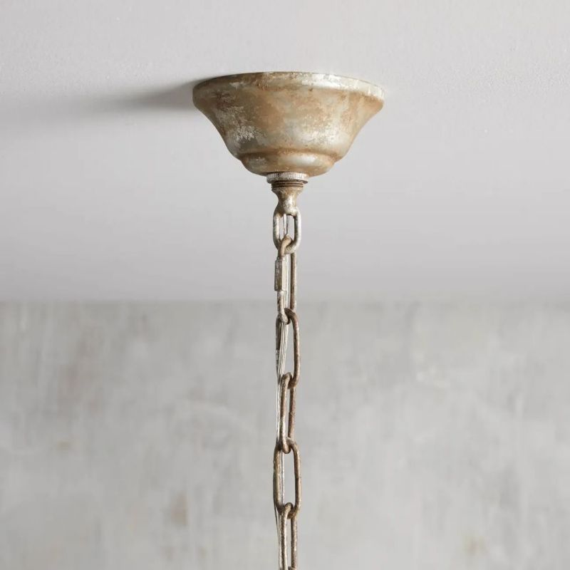 Gothic Viticci Silver Round Chandelier 40"