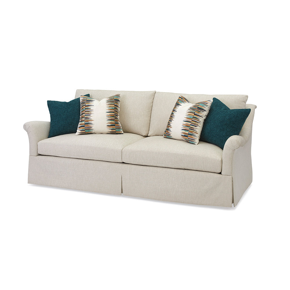 Massoud Furniture Grace Skirted Two Cushion Sofa