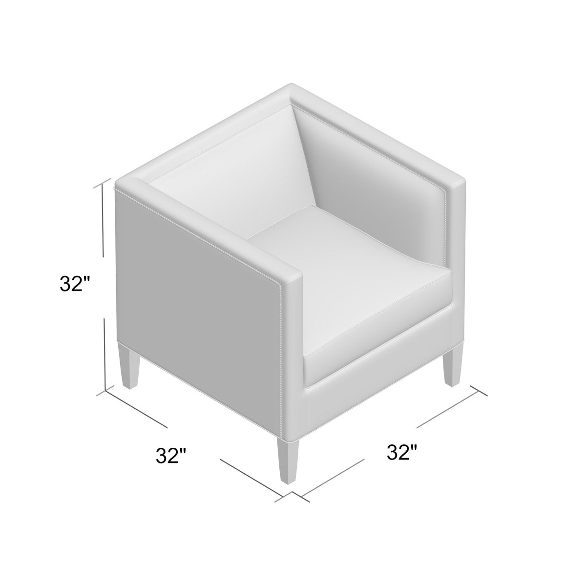 Hamilton Armchair Chair with Ottoman