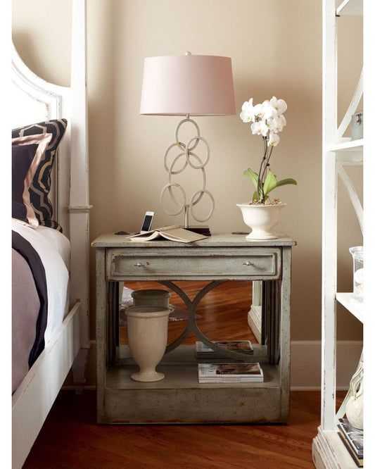 Habersham Harmony Floor Shelf End Table With Storage