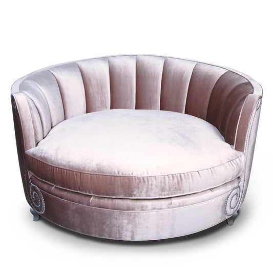 Haute House Home Harper 64 W Velvet Barrel Chair