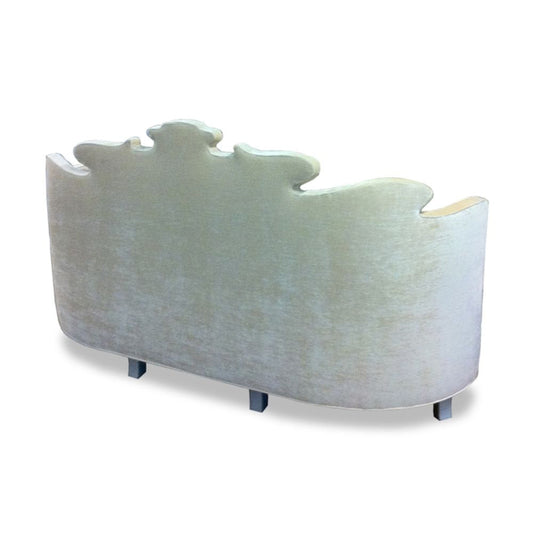 Haute House Home Alexander 84 Velvet Curved Armless Sofa