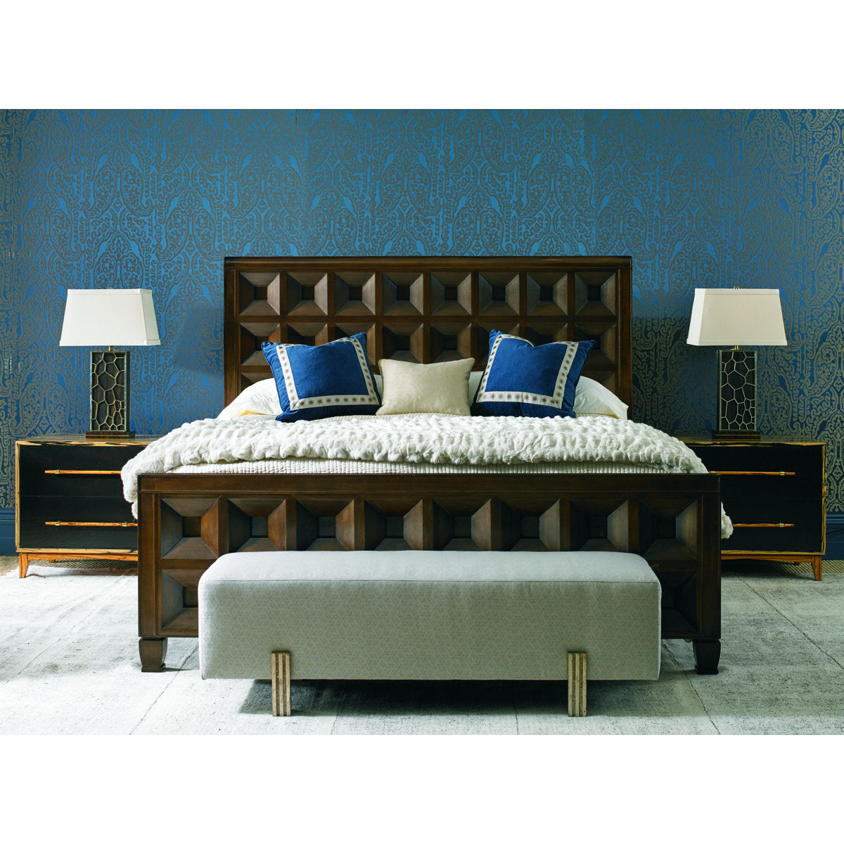 Mr And Mrs Howard King Solid Wood Low Profile Standard Bed