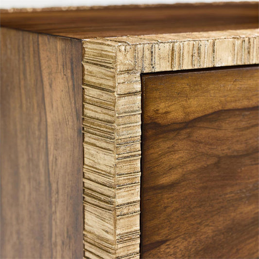 John Richard Korina Four Door Credenza