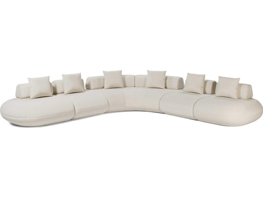 Luxcor Modluxe Ferrara Modular Sofa 07 in Vainilla Bouclet