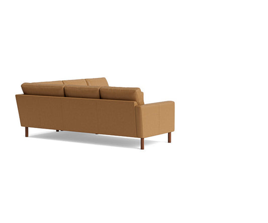 Benchmade Modern Laguna Leather Corner Sectional 95 X 95