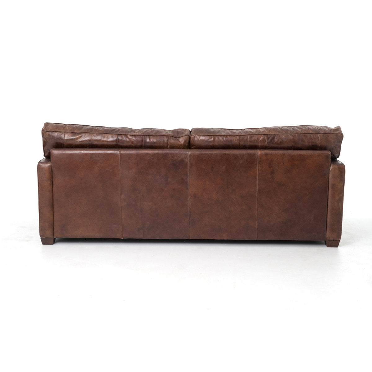 Four Hands Larkin 88 Wide Genuine Leather Square Arm Convertible Sofa
