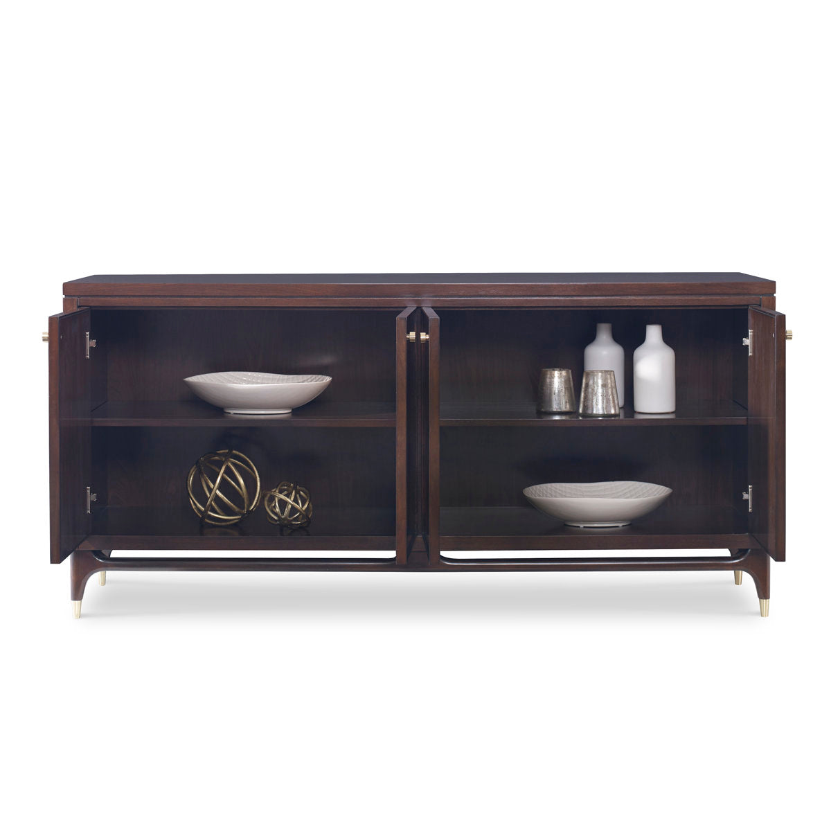 Ambella Lawrence Solid Wood 4 Door Accent Cabinet
