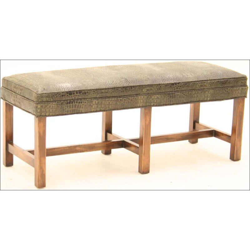 Old Hickory Tannery Upholstered Bench