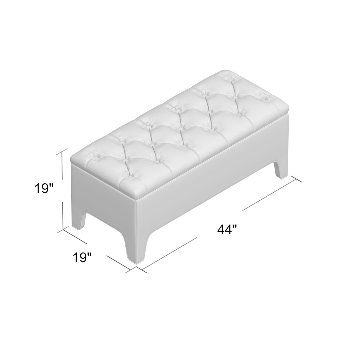 Lincoln Upholstered Storage Bench