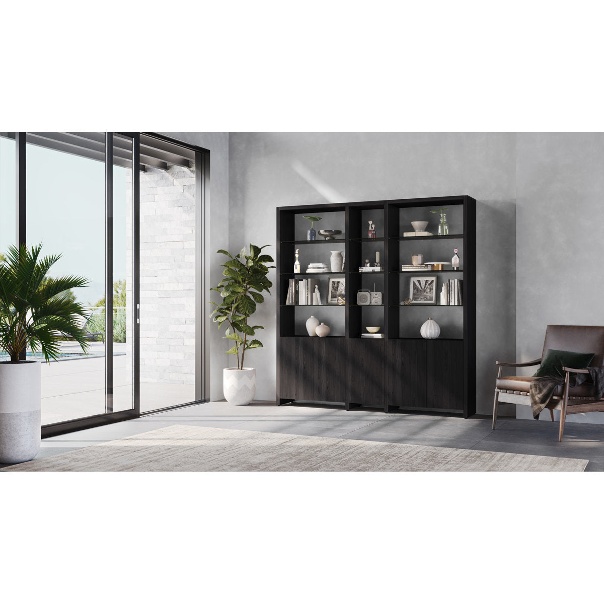Bdi Linea 84 H X 81 W Standard Bookcase